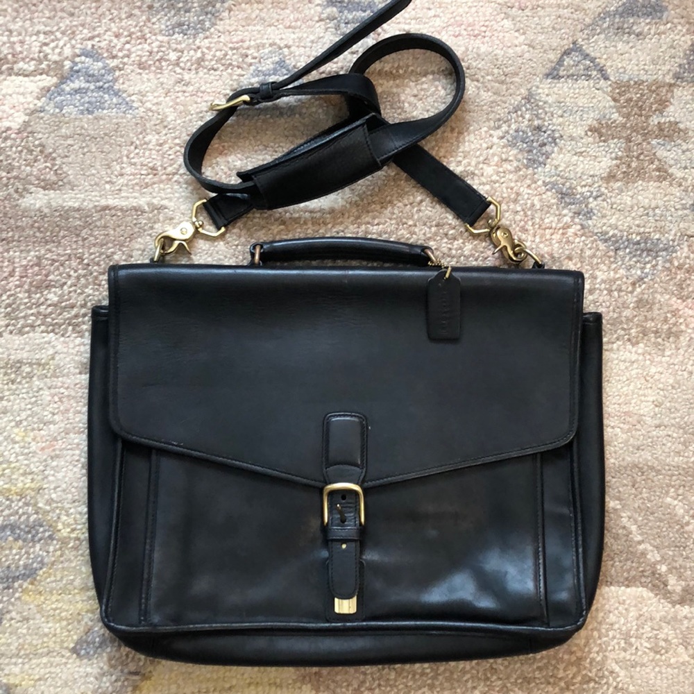 Vintage Coach Leather Laptop Briefcase 🎠